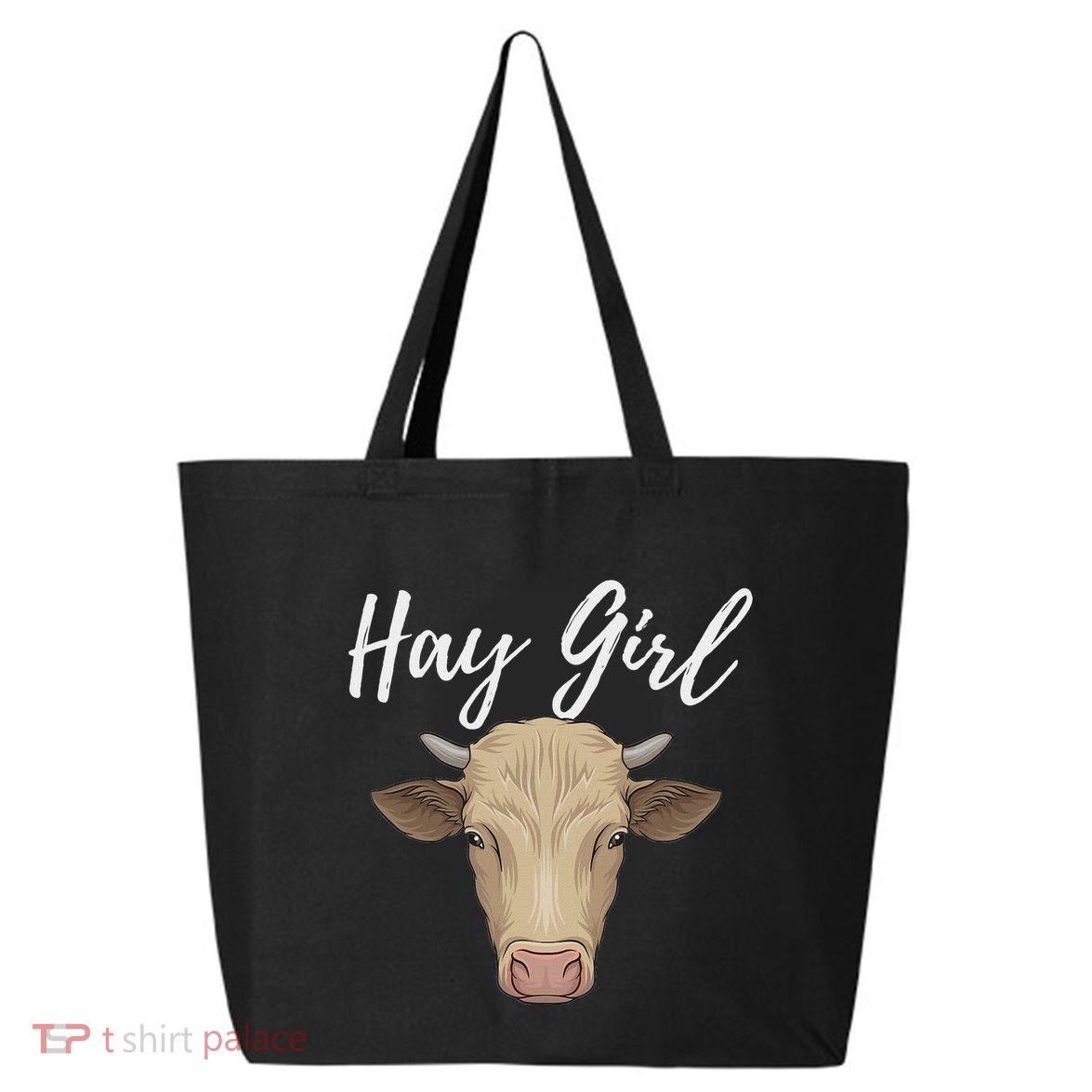 Hay Girl Funny Cow Lover Famer Cattle Ranch Farming 25L Jumbo Tote