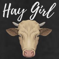 Hay Girl Funny Cow Lover Famer Cattle Ranch Farming Golf Towel