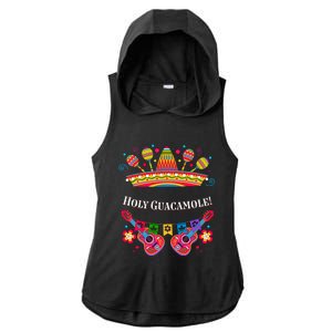 Holy Guacamole Funny Guac Humor Avocado Cinco De Mayo Gift Ladies PosiCharge Tri-Blend Wicking Draft Hoodie Tank