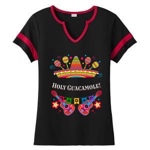 Holy Guacamole Funny Guac Humor Avocado Cinco De Mayo Gift Ladies Halftime Notch Neck Tee