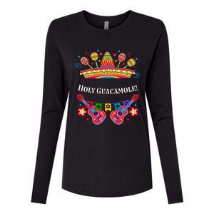 Holy Guacamole Funny Guac Humor Avocado Cinco De Mayo Gift Womens Cotton Relaxed Long Sleeve T-Shirt