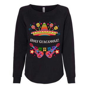 Holy Guacamole Funny Guac Humor Avocado Cinco De Mayo Gift Womens California Wash Sweatshirt