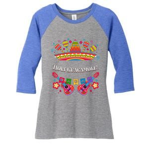 Holy Guacamole Funny Guac Humor Avocado Cinco De Mayo Gift Women's Tri-Blend 3/4-Sleeve Raglan Shirt