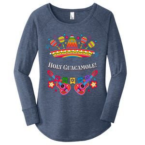 Holy Guacamole Funny Guac Humor Avocado Cinco De Mayo Gift Women's Perfect Tri Tunic Long Sleeve Shirt