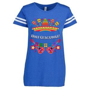 Holy Guacamole Funny Guac Humor Avocado Cinco De Mayo Gift Enza Ladies Jersey Football T-Shirt