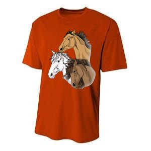 Horse Gifts For G 10 12 Horse Women Love Riding Performance Sprint T-Shirt