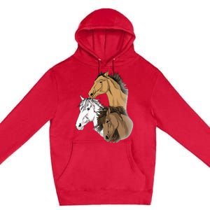 Horse Gifts For G 10 12 Horse Women Love Riding Premium Pullover Hoodie