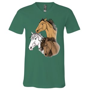 Horse Gifts For G 10 12 Horse Women Love Riding V-Neck T-Shirt