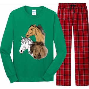 Horse Gifts For G 10 12 Horse Women Love Riding Long Sleeve Pajama Set