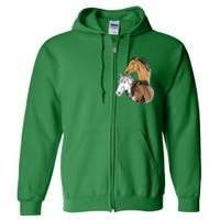 Horse Gifts For G 10 12 Horse Women Love Riding Full Zip Hoodie