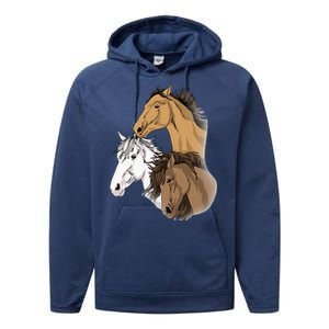 Horse Gifts For G 10 12 Horse Women Love Riding Performance Fleece Hoodie