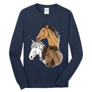 Horse Gifts For G 10 12 Horse Women Love Riding Tall Long Sleeve T-Shirt