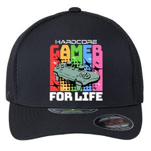 Hardcode Gamer For Life Funny Gaming Cool Gift Flexfit Unipanel Trucker Cap