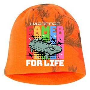 Hardcode Gamer For Life Funny Gaming Cool Gift Kati - Camo Knit Beanie