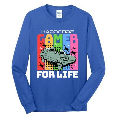 Hardcode Gamer For Life Funny Gaming Cool Gift Tall Long Sleeve T-Shirt