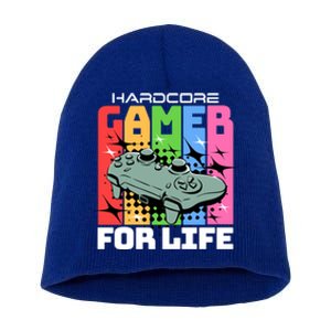 Hardcode Gamer For Life Funny Gaming Cool Gift Short Acrylic Beanie