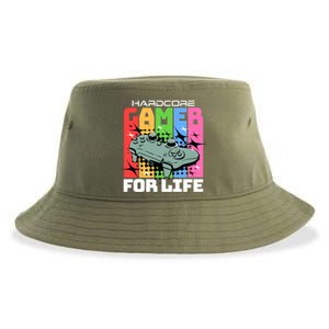 Hardcode Gamer For Life Funny Gaming Cool Gift Sustainable Bucket Hat