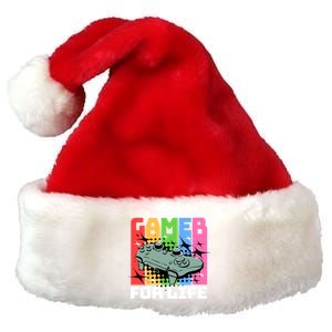 Hardcode Gamer For Life Funny Gaming Cool Gift Premium Christmas Santa Hat