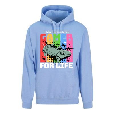 Hardcode Gamer For Life Funny Gaming Cool Gift Unisex Surf Hoodie