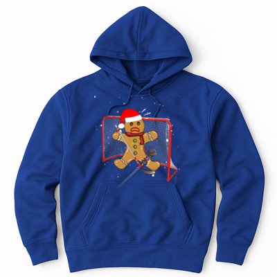 Hockey Goalie Funny Christmas Gift Gingerbread Goalie Meaningful Gift Hoodie