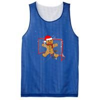 Hockey Goalie Funny Christmas Gift Gingerbread Goalie Meaningful Gift Mesh Reversible Basketball Jersey Tank