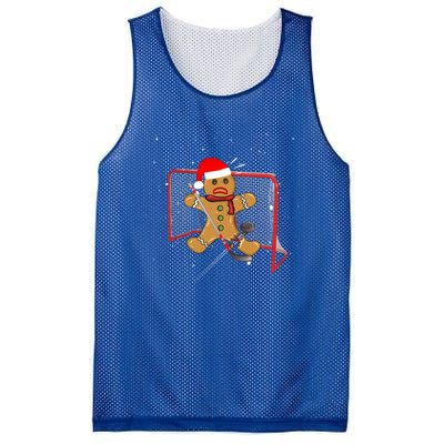 Hockey Goalie Funny Christmas Gift Gingerbread Goalie Meaningful Gift Mesh Reversible Basketball Jersey Tank