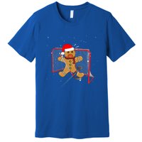 Hockey Goalie Funny Christmas Gift Gingerbread Goalie Meaningful Gift Premium T-Shirt