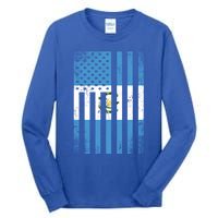 Half Guatemalan Flag Vintage American Inside Me Usa Gift Cute Gift Tall Long Sleeve T-Shirt