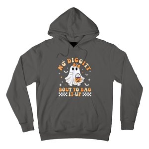 Halloween Ghost Funny No Diggity Bout To Bag It Up Spooky Hoodie