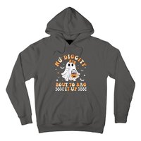 Halloween Ghost Funny No Diggity Bout To Bag It Up Spooky Hoodie