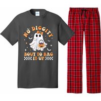 Halloween Ghost Funny No Diggity Bout To Bag It Up Spooky Pajama Set