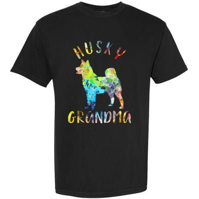 Husky Grandma Funny Siberian Husky Owner Garment-Dyed Heavyweight T-Shirt