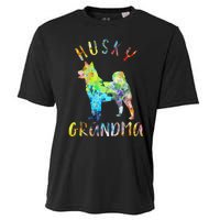 Husky Grandma Funny Siberian Husky Owner Cooling Performance Crew T-Shirt