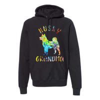 Husky Grandma Funny Siberian Husky Owner Premium Hoodie