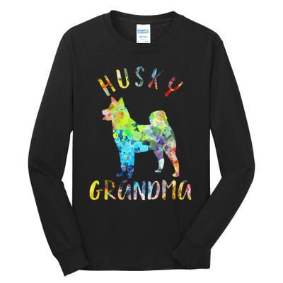 Husky Grandma Funny Siberian Husky Owner Tall Long Sleeve T-Shirt