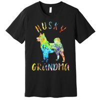 Husky Grandma Funny Siberian Husky Owner Premium T-Shirt