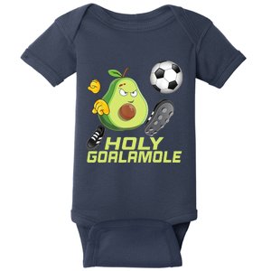 Holy Goalamole | Funny Soccer Avocado Baby Bodysuit