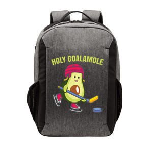 Holy Goalamole Funny Ice Hockey Avocado Player Vector Backpack