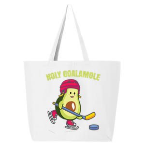 Holy Goalamole Funny Ice Hockey Avocado Player 25L Jumbo Tote