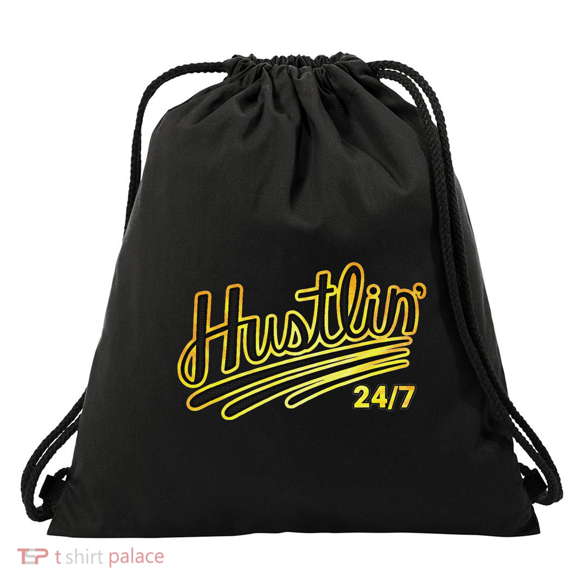Hustling Gift For Entrepreneur Hustler Boss Hip Hop Lover Drawstring Bag