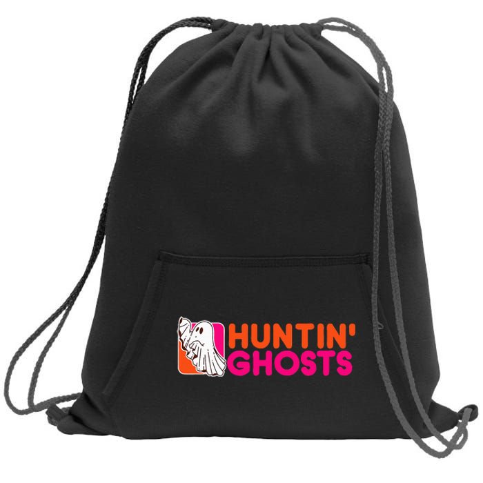 Hunting Ghosts Ghost Hunter Paranormal Activity Halloween Sweatshirt Cinch Pack Bag