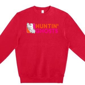 Hunting Ghosts Ghost Hunter Paranormal Activity Halloween Premium Crewneck Sweatshirt