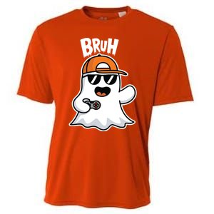 Halloween Ghost Gamer Hand Controller Video Game Gaming Gift Cooling Performance Crew T-Shirt