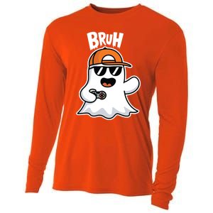 Halloween Ghost Gamer Hand Controller Video Game Gaming Gift Cooling Performance Long Sleeve Crew