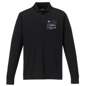 Horse Girl Gift For Horse Lover Equestrian Rider Teen Women Meaningful Gift Performance Long Sleeve Polo