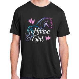 Horse Girl Gift For Horse Lover Equestrian Rider Teen Women Meaningful Gift Adult ChromaSoft Performance T-Shirt