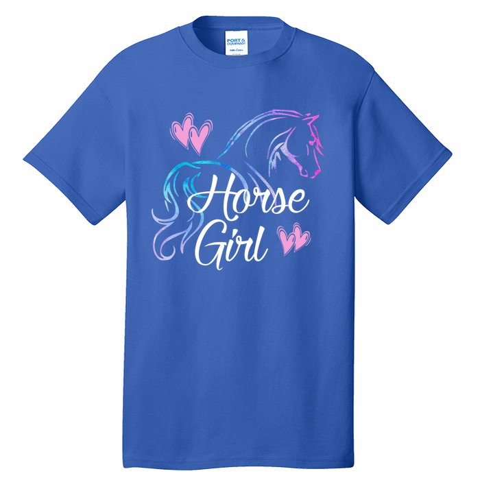 Horse Girl Gift For Horse Lover Equestrian Rider Teen Women Meaningful Gift Tall T-Shirt