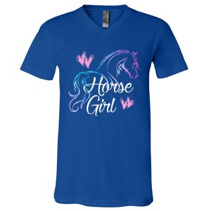 Horse Girl Gift For Horse Lover Equestrian Rider Teen Women Meaningful Gift V-Neck T-Shirt