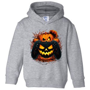 Halloween Gamer Gaming Pumpkin Halloween Costume Toddler Hoodie