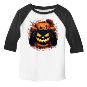 Halloween Gamer Gaming Pumpkin Halloween Costume Toddler Fine Jersey T-Shirt